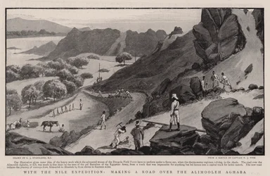 Met de Nijl-expeditie, een weg maken over de Alimooleh Aghaba